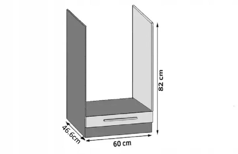 Konyhaszekrény alsó 60 cm fehér INF SDP60/0/WT/W/0/B1 