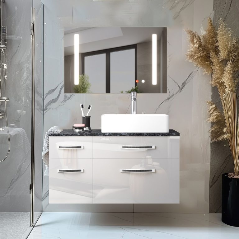 Fürdőszoba szett Euphoria EUP P 90L/0/W/W/0/BK/MB