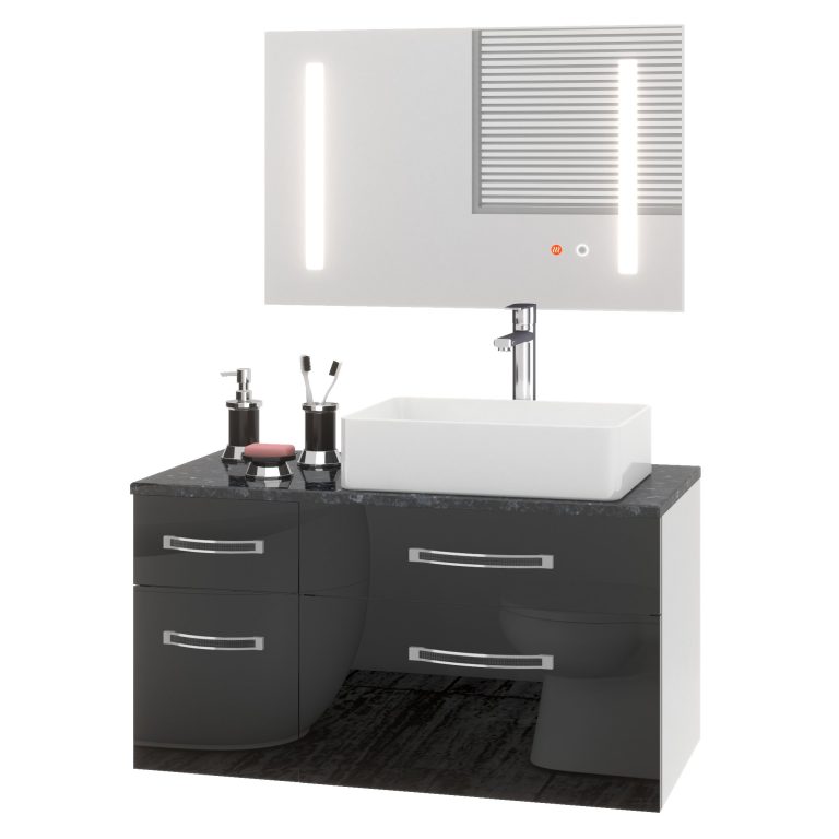 Fürdőszoba szett  Euphoria EUP P 90L/0/W/B/0/BK/MB
