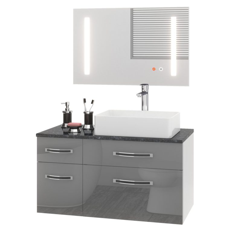Fürdőszoba szett EUP P 90L/0/W/S/0/BK/MB