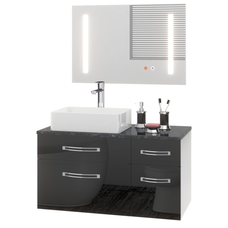 Fürdőszoba szett Euphoria EUP P 90P/0/W/B/0/BK/MB