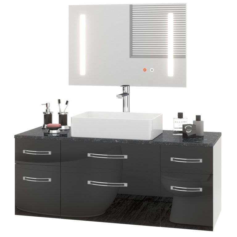 Fürdőszoba szett   Euphoria EUP P 120/0/W/B/0/BK/MB