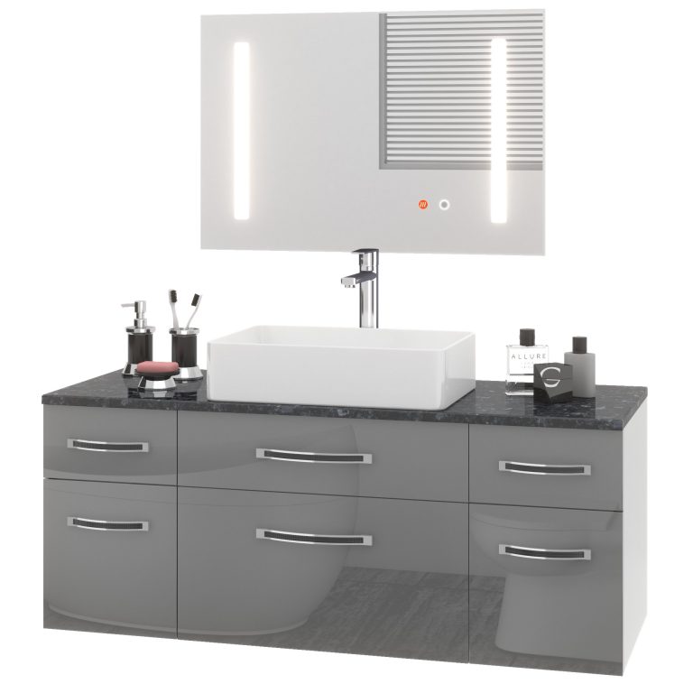 Fürdőszoba szett   Euphoria EUP P 120/0/W/S/0/BK/MB