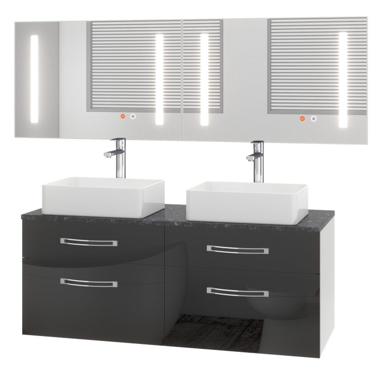 Fürdőszoba szett  EUP P 120D/0/W/B/0/BK/MB