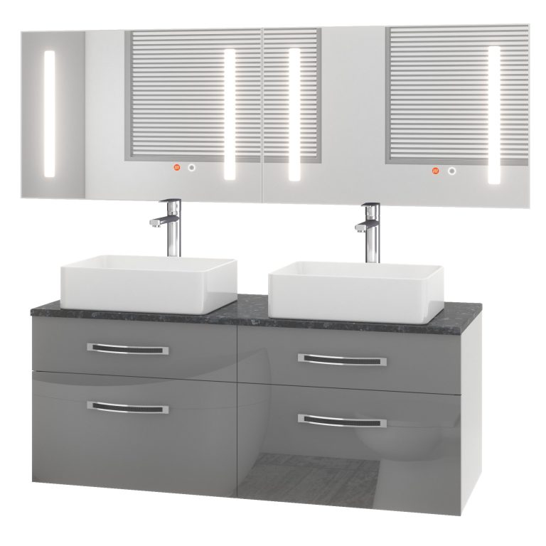 Fürdőszoba szett Euphoria EUP P 120D/0/W/S/0/BK/MB