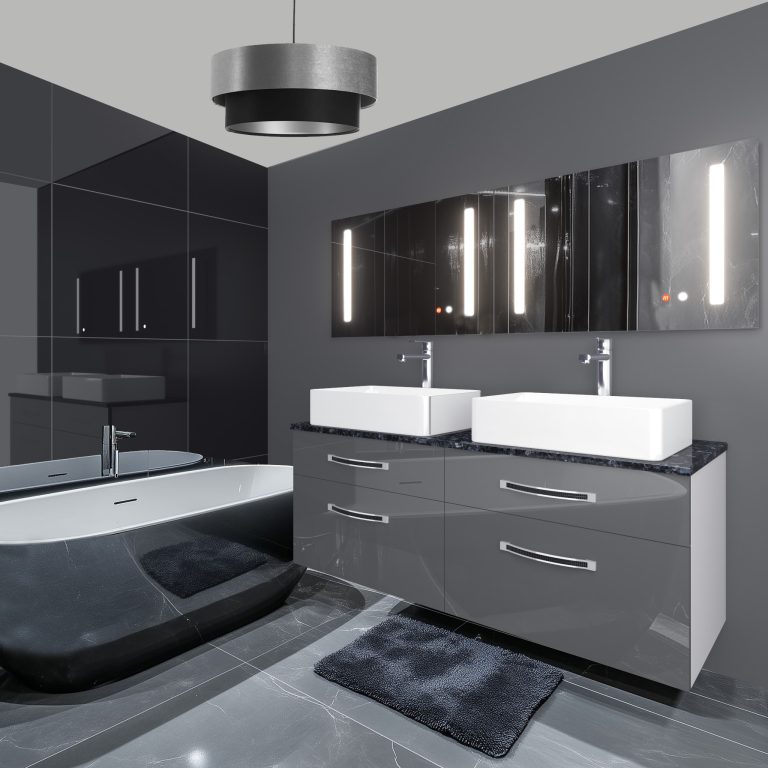 Fürdőszoba szett Euphoria EUP P 120D/0/W/S/0/BK/MB
