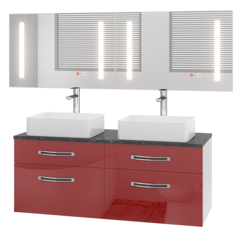 Fürdőszoba szett Euphoria EUP P 120D/0/W/R/0/BK/MB