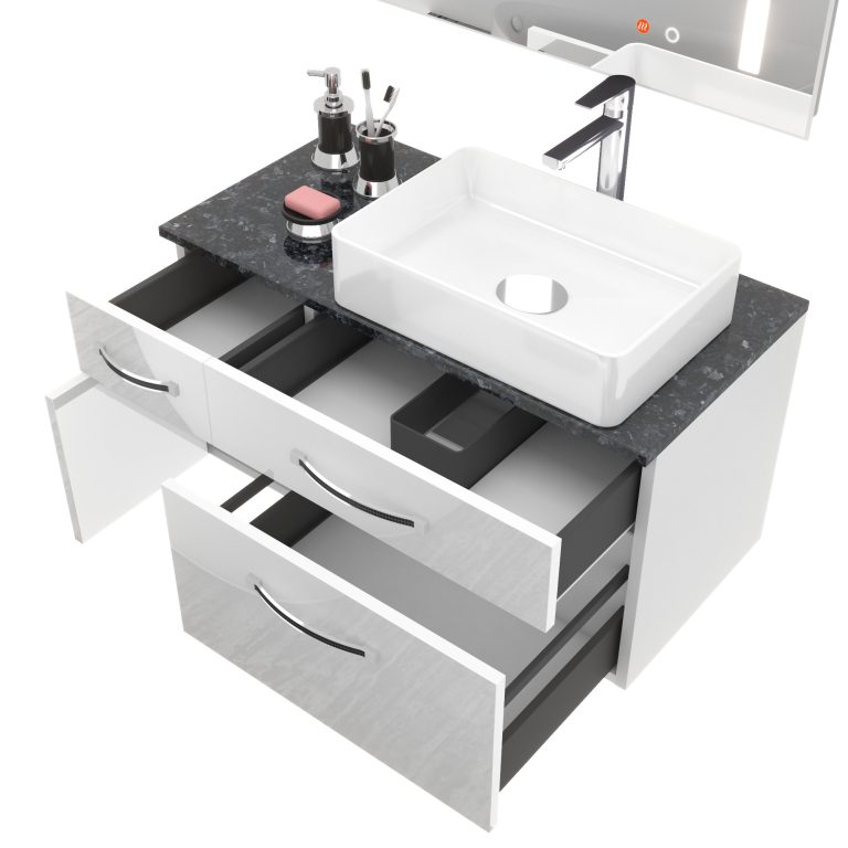 Fürdőszoba szett EUP P 90L/0/W/S/0/BK/MB