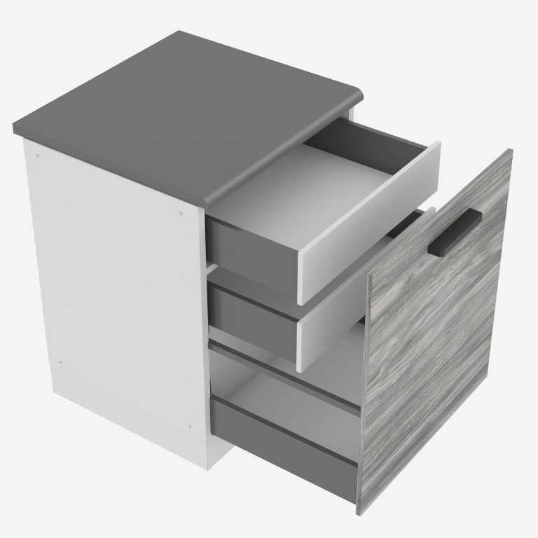 Konyhaszekrény alsó 60 cm fiókokkal TOR SDSZW60/0/WT/GW1/B/B1/PP 