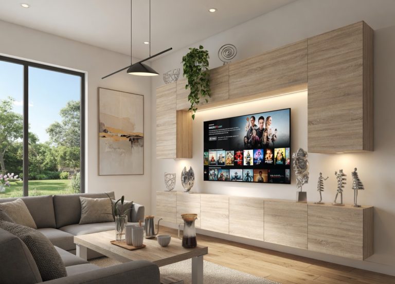 300 cm-es TV/RTV tölgy szekrénysor  sonoma tölgy Gyártó IMP PRIMO 2/5/W/DS/0/0
