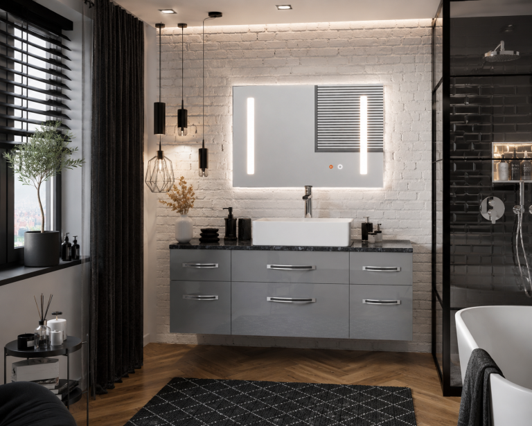 Fürdőszoba szett   Euphoria EUP P 120/0/W/S/0/BK/MB