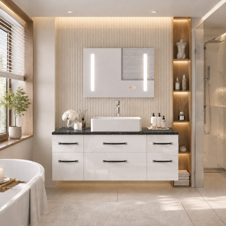 Fürdőszoba szett  Euphoria EUP P 120/0/W/W/0/BK/MB