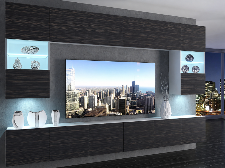 Szekrénysor 300 cm TV/RTV fekete ébenfa Gyártó IMP 1/5/W/HK/0/0