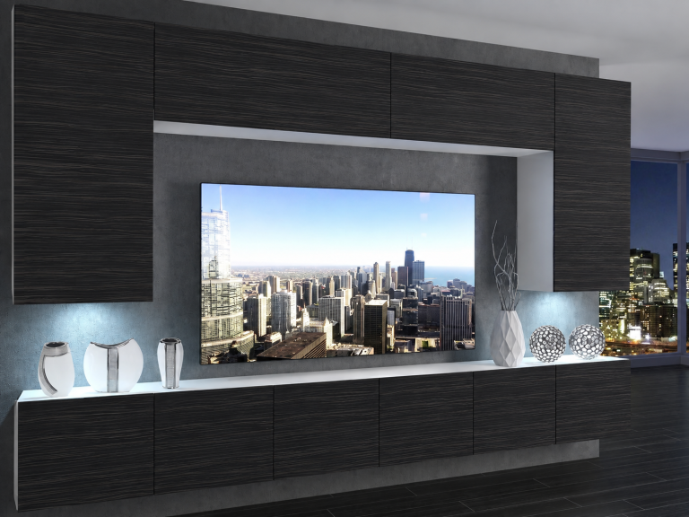 Szekrénysor 300 cm TV/RTV fekete ébenfa Gyártó IMP 2/5/W/HK/0/0
