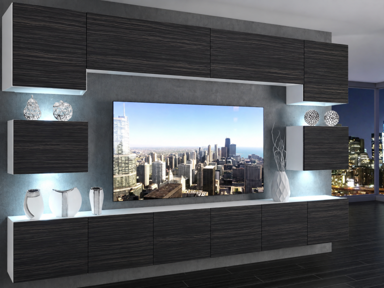 Szekrénysor 300 cm TV/RTV fekete ébenfa Gyártó IMP 3/5/W/HK/0/0