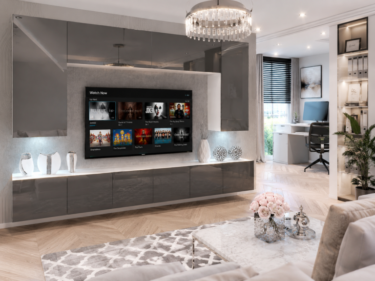 Szekrénysor 300 cm TV/RTV szürke fényes Gyártó IMP 2/5/W/S/0/0