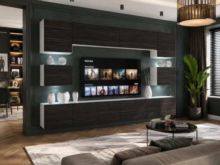 Szekrénysor 300 cm TV/RTV fekete ébenfa Gyártó IMP 3/5/W/HK/0/0