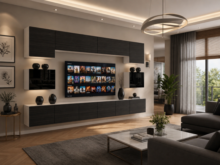 Szekrénysor 300 cm TV/RTV fekete ébenfa Gyártó IMP 3/5/W/HKBHK/0/0