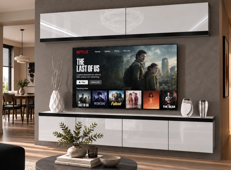 Nappali bútor Prestige 200 cm TV/RTV fehér fényes Gyártó IMP P Brando 6/5/W/W/0/0/CM