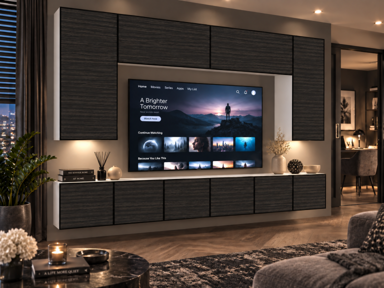 Nappali bútor Linea 300 cm TV/RTV fekete ében Gyártó IMP L Monroe 2/5/W/HK/0/0