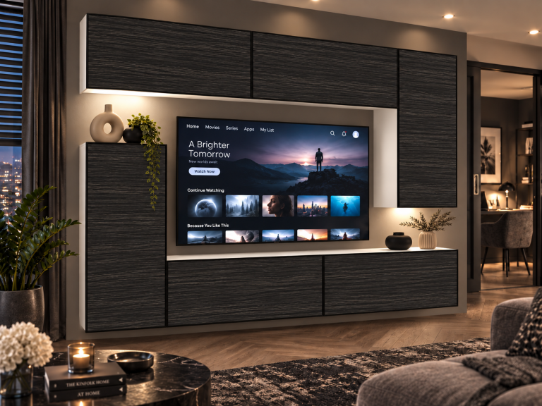 Nappali bútor Linea 250 cm TV/RTV fekete ében Gyártó IMP L Woody 8/5/W/HK/0/0