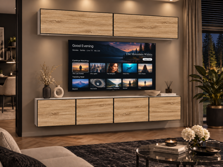 Nappali bútor Linea 200 cm TV/RTV tölgyfa wotan tölgy sonoma tölgy Gyártó IMP L Brando 6/5/W/DS/0/0