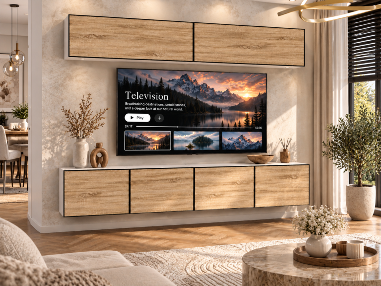 Nappali bútor Linea 200 cm TV/RTV tölgyfa wotan tölgy sonoma tölgy Gyártó IMP L Brando 6/5/W/DS/0/0