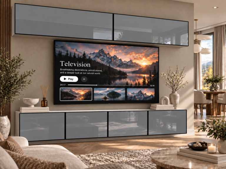 Nappali bútor Linea 200 cm TV/RTV szürke fényes Gyártó IMP L Brando 6/5/W/S/0/0