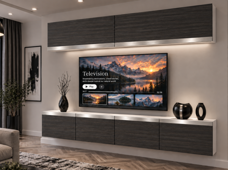 Nappali bútor Prestige 200 cm TV/RTV fekete ében Gyártó IMP P Brando 6/5/W/HK/0/0/SL