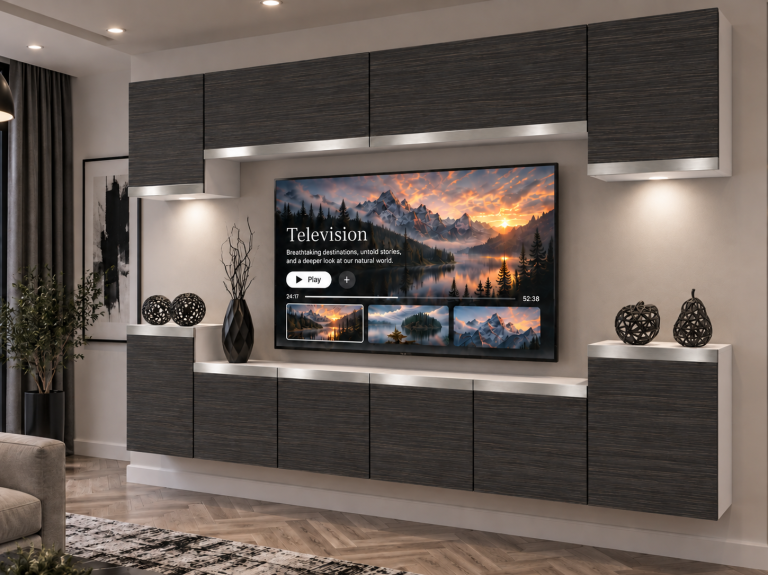 Nappali bútor Prestige 300 cm TV/RTV fekete ében Gyártó IMP P Hepburn 4/5/W/HK/0/0/SL