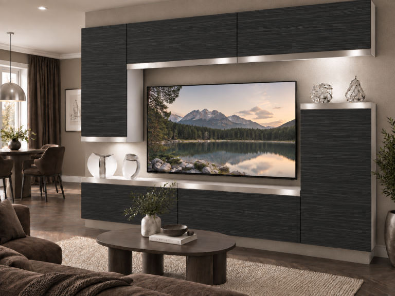 Nappali bútor Prestige 250 cm TV/RTV fekete ében Gyártó IMP P Woody 8/5/W/HK/0/0/SL