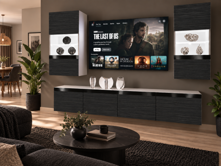 Nappali bútor Prestige 200 cm TV/RTV fekete ében Gyártó IMP P Keanu 7/5/W/HK/0/0/CP