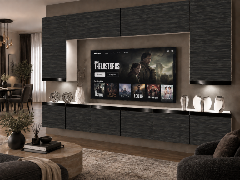 Nappali bútor Prestige 300 cm TV/RTV fekete ében Gyártó IMP P Monroe 2/5/W/HK/0/0/CP