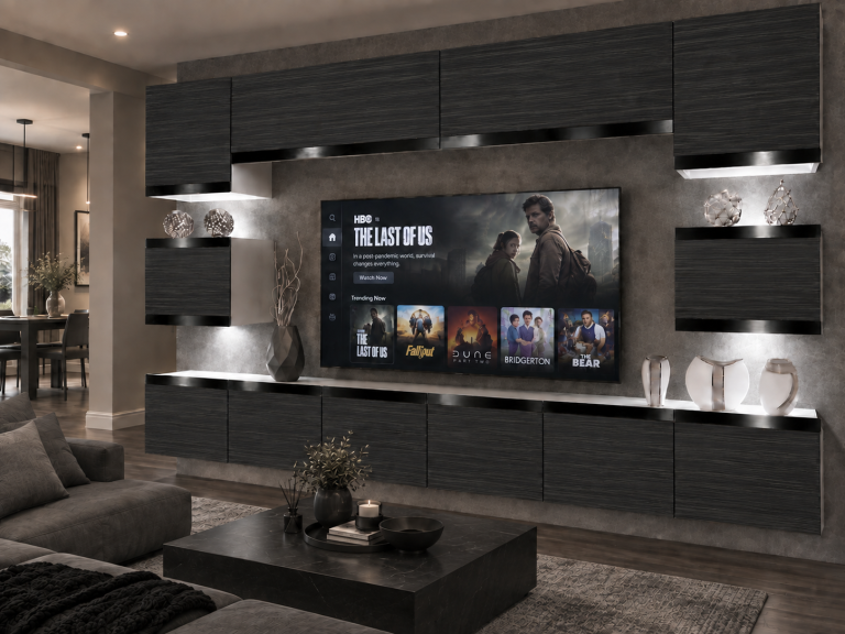 Nappali bútor Prestige 300 cm TV/RTV fekete ében Gyártó IMP P Tarantino 3/5/W/HK/0/0/CP