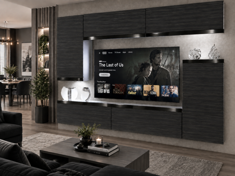 Nappali bútor Prestige 250 cm TV/RTV fekete ében Gyártó IMP P Woody 8/5/W/HK/0/0/CP