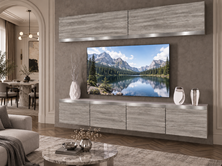 Nappali bútor Prestige 200 cm TV/RTV szürke antracit grafitos Gyártó IMP P Brando 6/5/W/GW1/0/0/SL