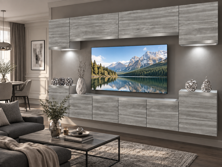 Nappali bútor Prestige 300 cm TV/RTV szürke antracit grafitos Gyártó IMP P Hepburn 4/5/W/GW1/0/0/SL