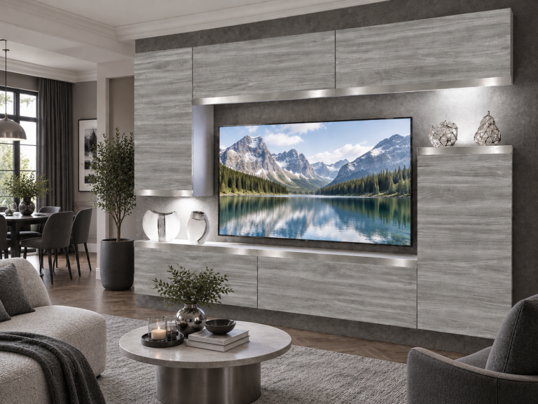 Nappali bútor Prestige 250 cm TV/RTV szürke antracit grafitos Gyártó IMP P Woody 8/5/W/GW1/0/0/SL