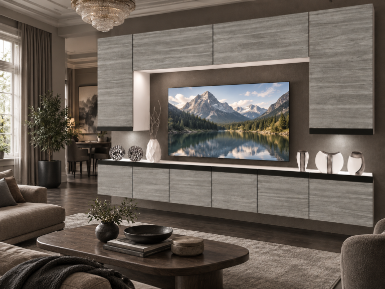 Nappali bútor Prestige 300 cm TV/RTV szürke antracit grafitos Gyártó IMP P Monroe 2/5/W/GW1/0/0/CM