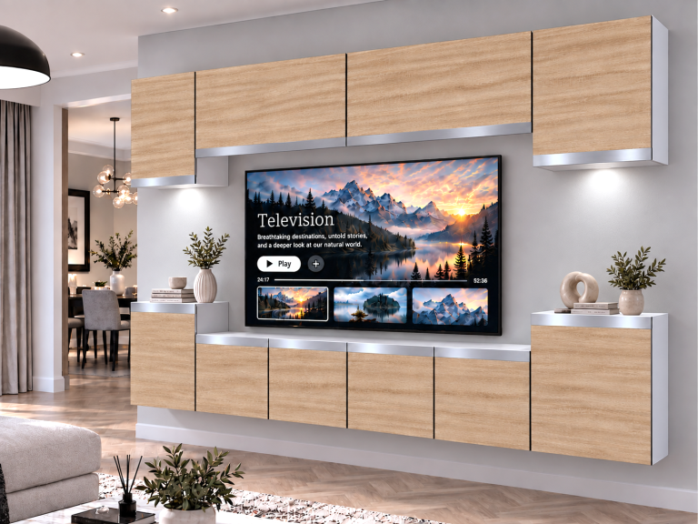 Nappali bútor Prestige 300 cm TV/RTV tölgyfa wotan tölgy sonoma tölgy Gyártó IMP P Hepburn 4/5/W/DS/0/0/SL