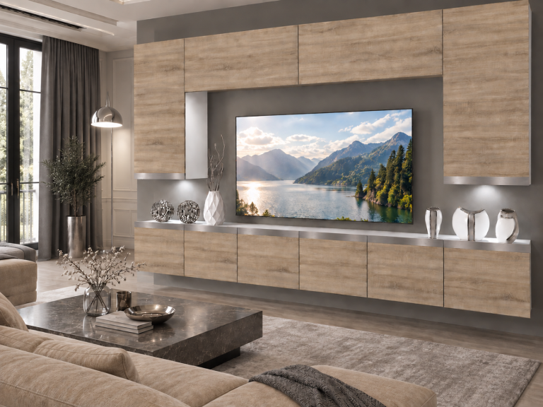 Nappali bútor Prestige 300 cm TV/RTV tölgyfa wotan tölgy sonoma tölgy Gyártó IMP P Monroe 2/5/W/DS/0/0/SL