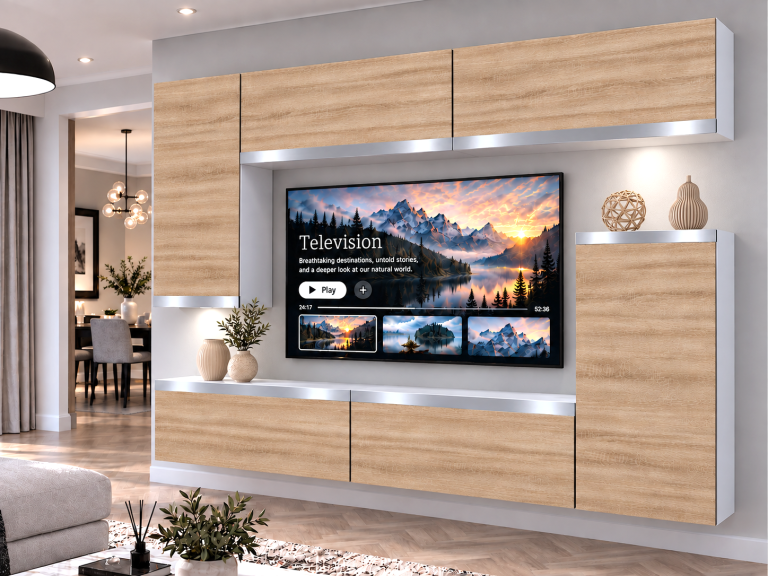 Nappali bútor Prestige 250 cm TV/RTV tölgyfa wotan tölgy sonoma tölgy Gyártó IMP P Woody 8/5/W/DS/0/0/SL