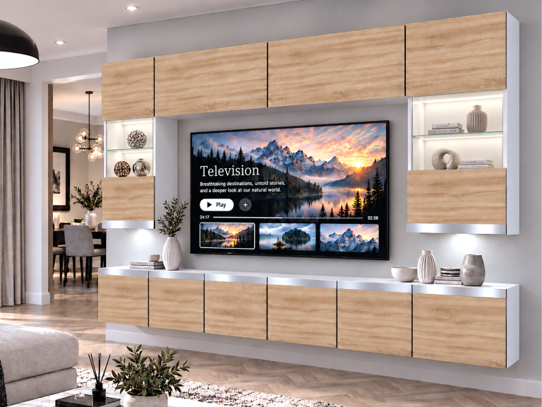 Nappali bútor Prestige 300 cm TV/RTV tölgyfa wotan tölgy sonoma tölgy Gyártó IMP P1 Nolan 1/5/W/DS/0/0/SL
