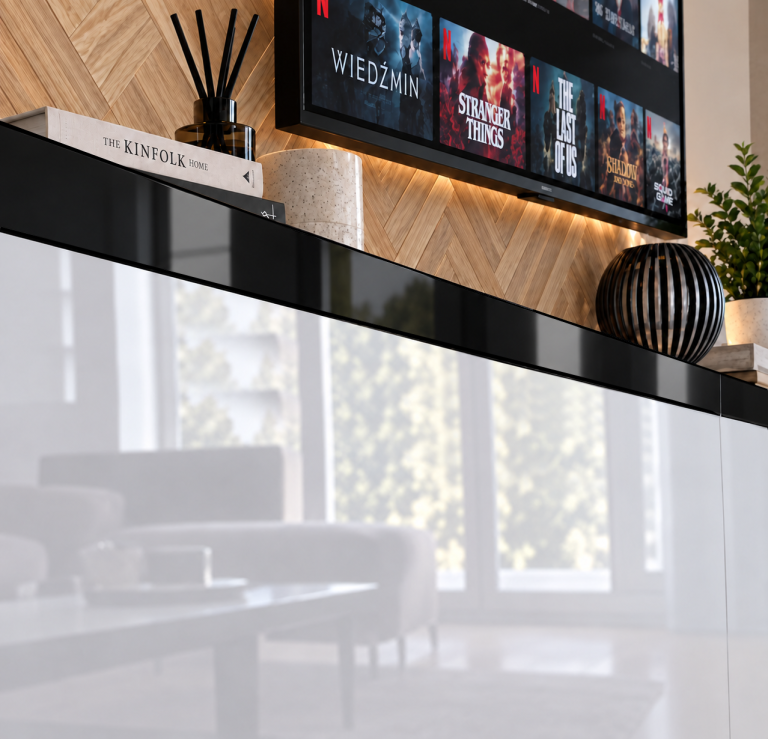 Nappali bútor Prestige 300 cm TV/RTV fekete ében Gyártó IMP P Monroe 2/5/W/HK/0/0/CP