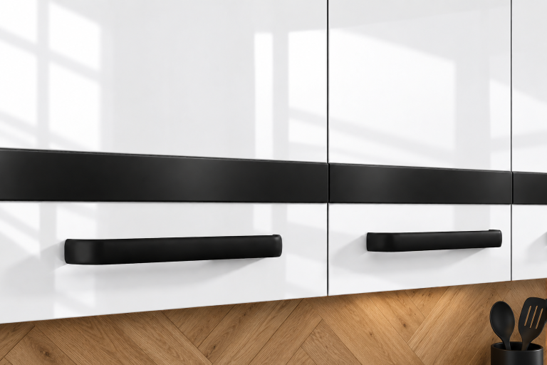Meble kuchenne Prestige 320 cm biały połysk z blatem Producent INF P Vincent/0/WT/W/0/A1/CM