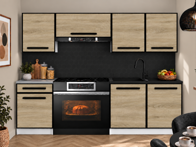 Meble kuchenne Linea 180 cm dąb sonoma bez blatu Producent TOR L Leonardo/0/WT/DS/BB/A1